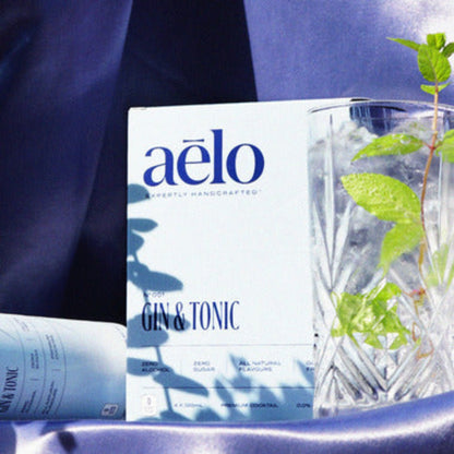 Aelo Gin and Tonic Non-Alcoholic Cocktail