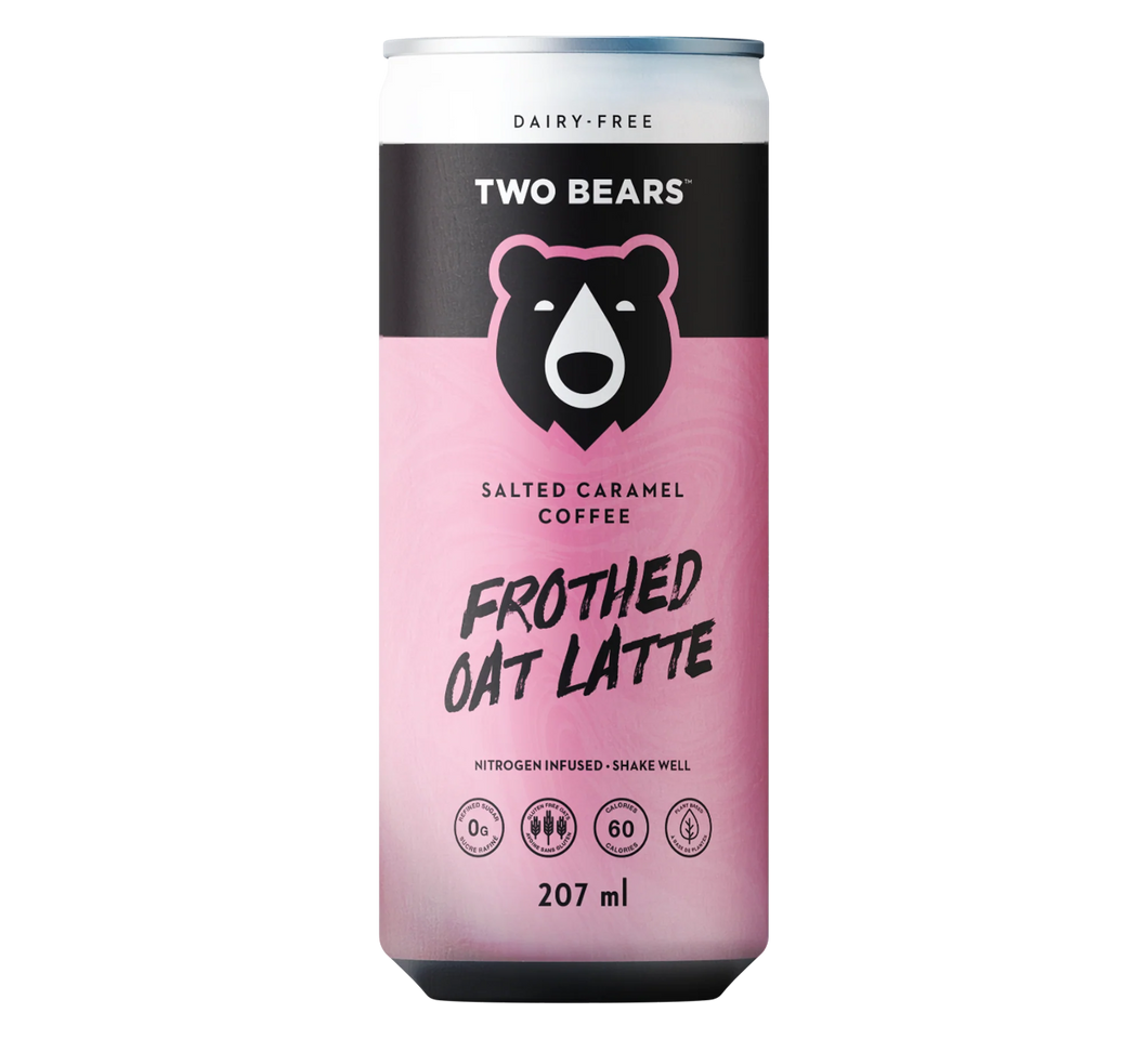 Two Bears Salted Caramel Frothed Oat Latte