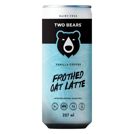 Two Bears Dairy-Free Vanilla Coffee Frothed Oat Latte