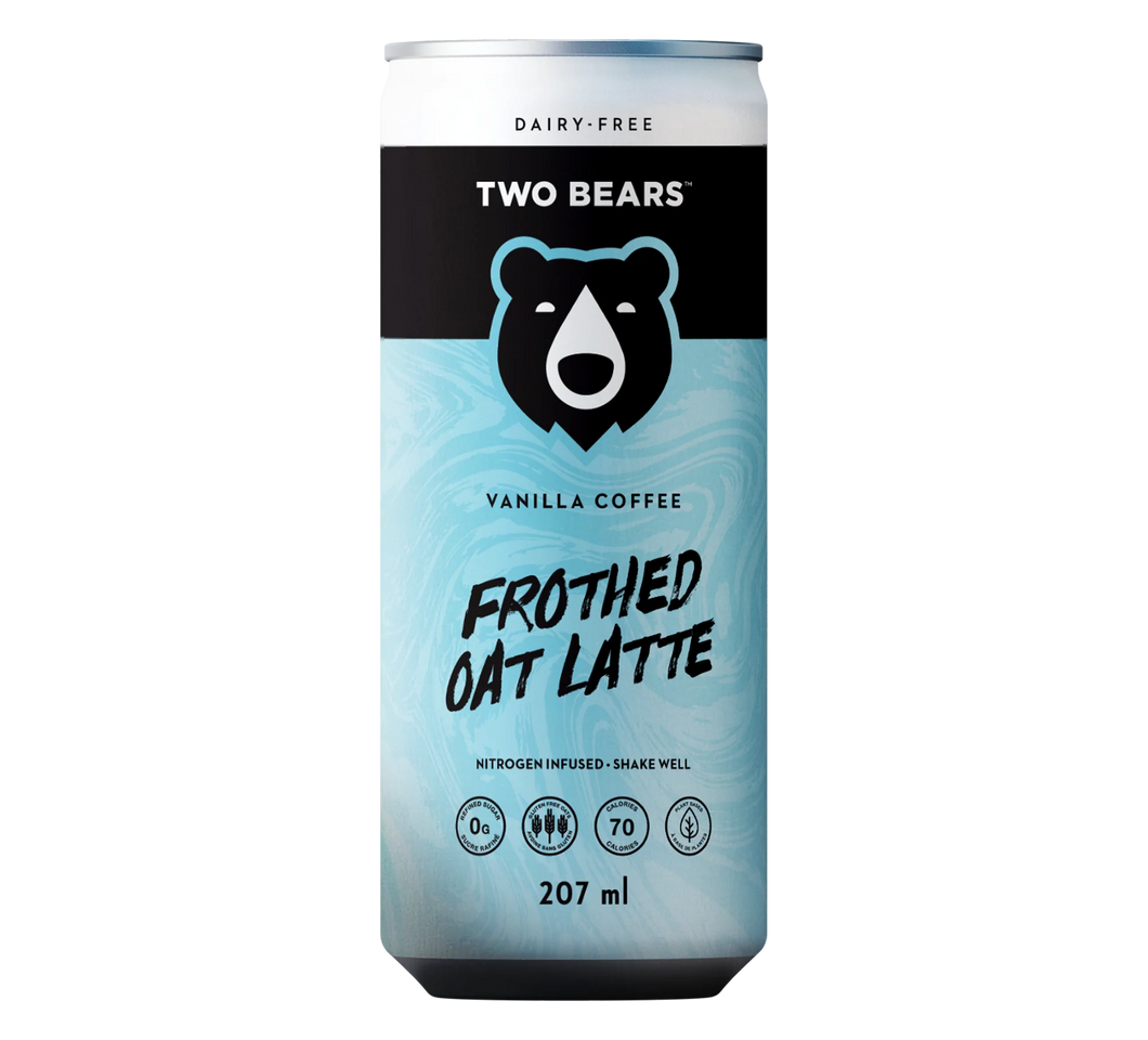 Two Bears Dairy-Free Vanilla Coffee Frothed Oat Latte