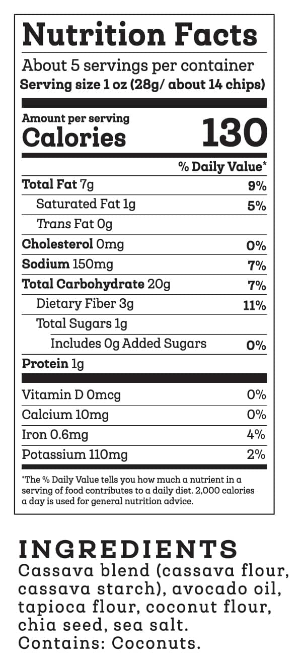 Siete Grain Free Sea Salt Tortilla Chips