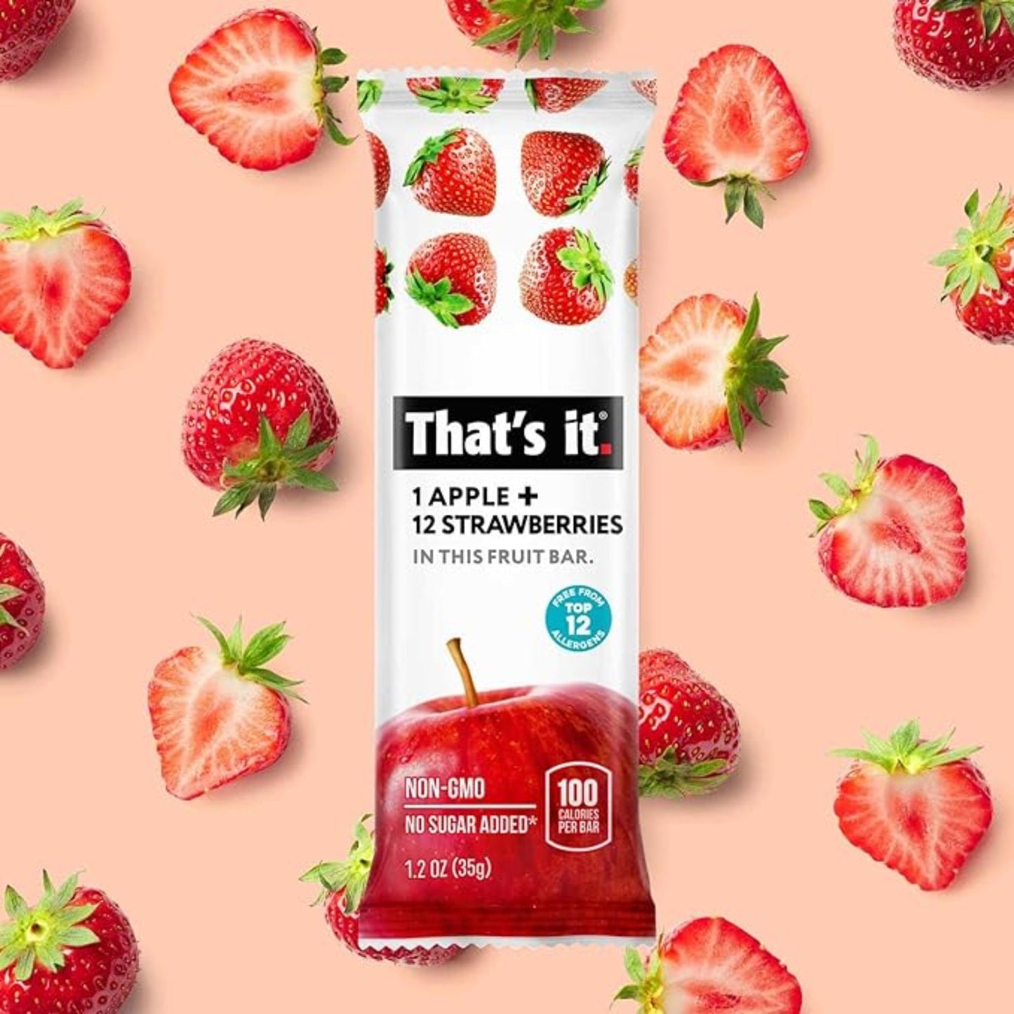 That's It Apple + Strawberry Fruit Bar