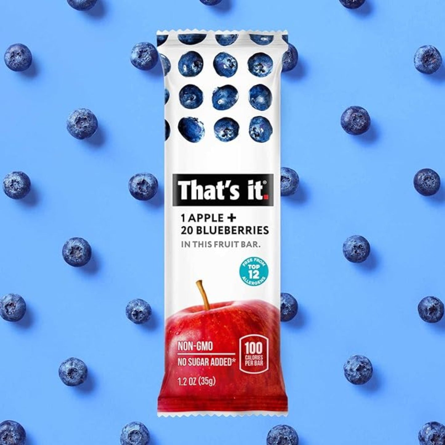 That's It Apple + Blueberry Fruit Bar