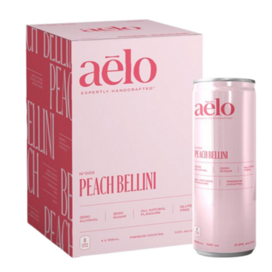 Aelo Peach Bellini Non-Alcoholic Cocktail