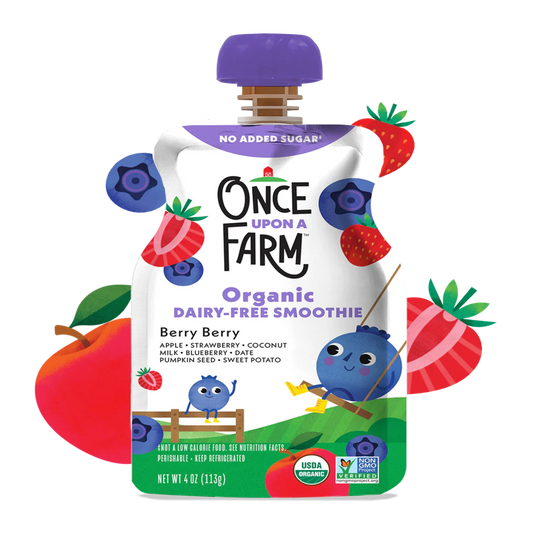 Once Upon A Farm Berry Berry Dairy-Free Smoothie Pouch