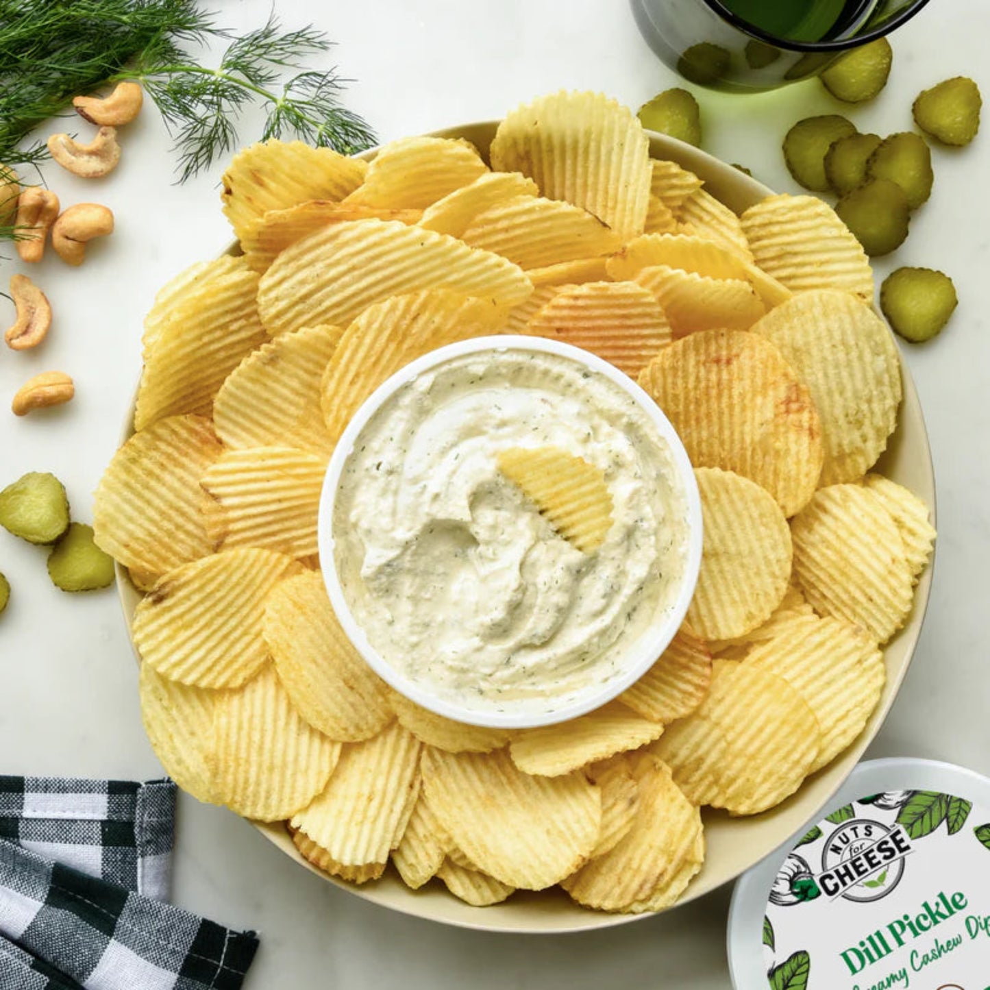 Nuts for Cheese Dill Pickle Cashew Dip