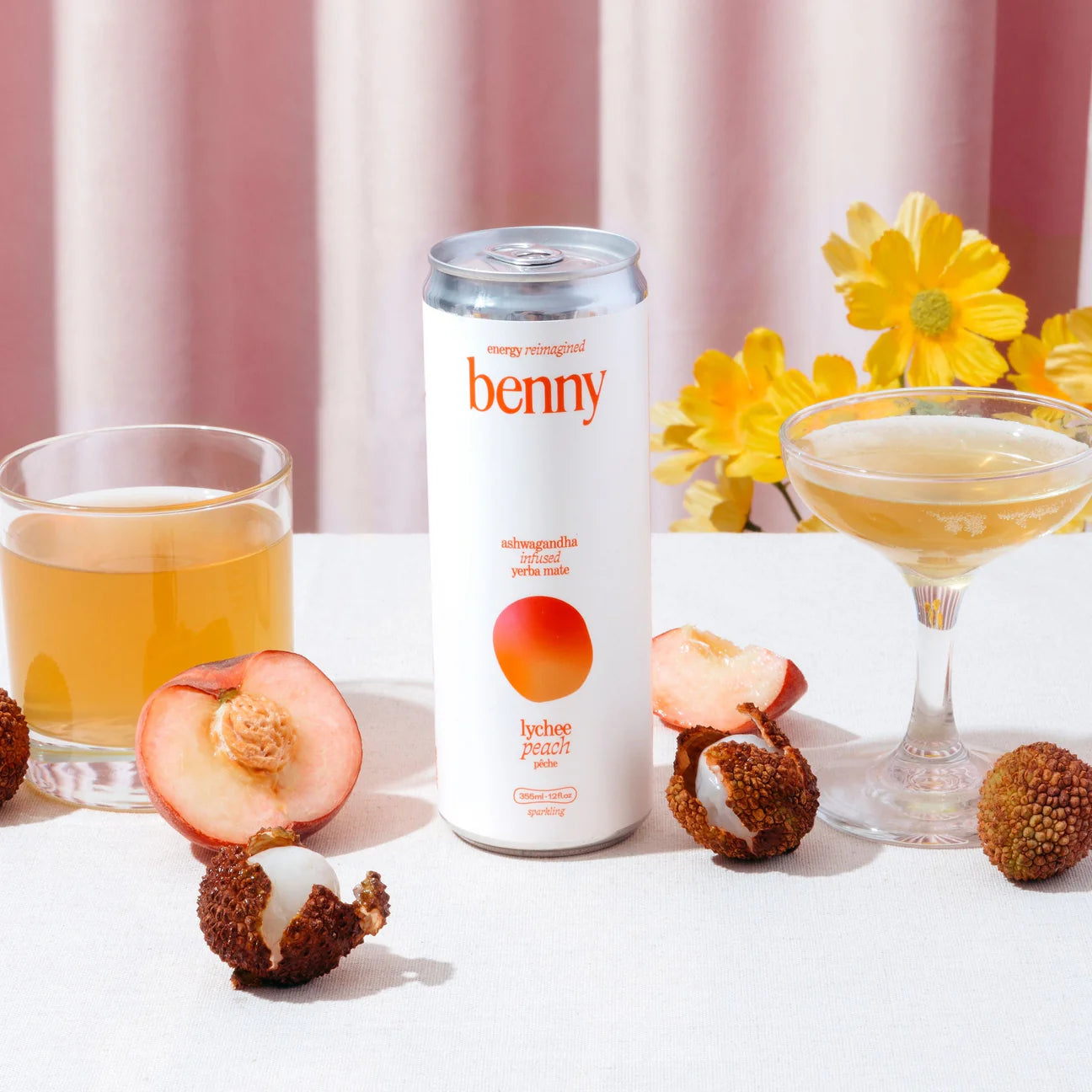 Benny Peach Lychee Balance Energy Drink