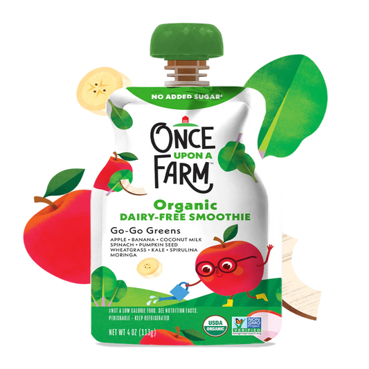 Once Upon A Farm Go-Go Greens Dairy-Free Smoothie Pouch