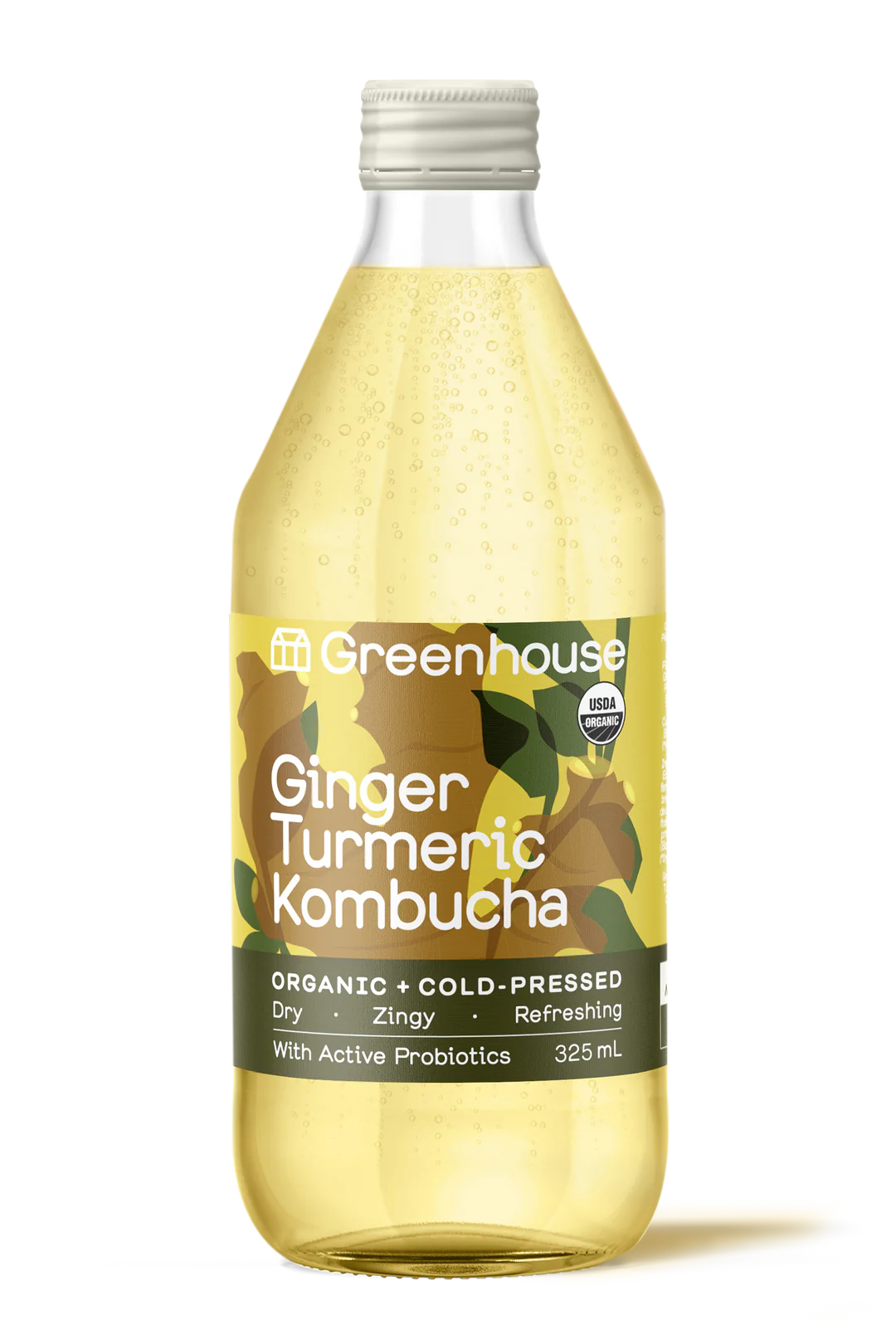 Greenhouse Juice Ginger Turmeric Kombucha