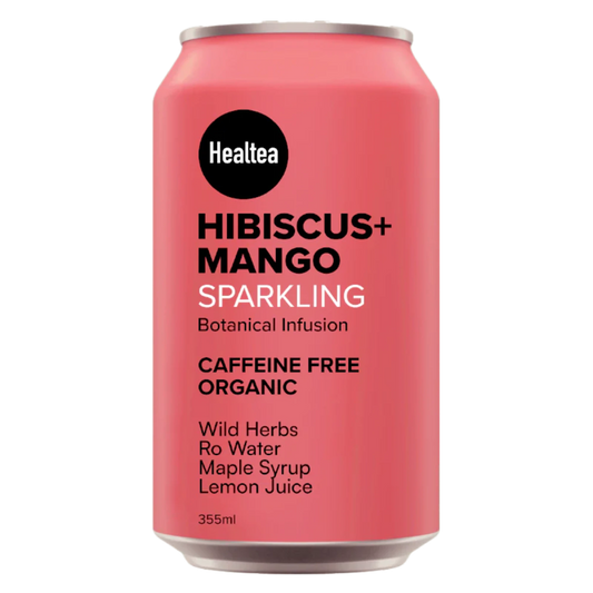 HealTea Hibiscus Mango Sparkling Water