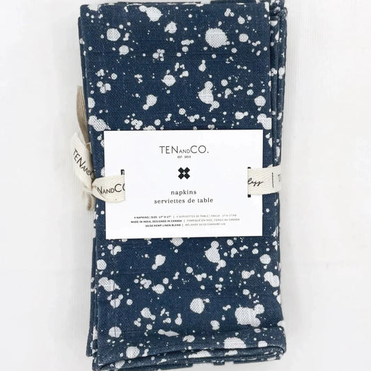 Ten & Co Reusable Hemp Linen Fabric Napkins