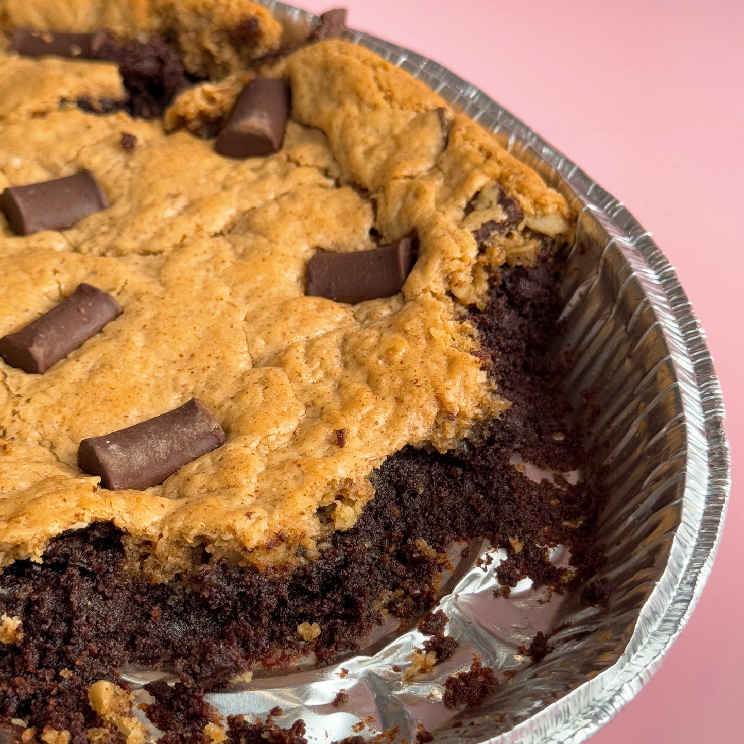 Molly's Heart-Shaped Brookie Pie