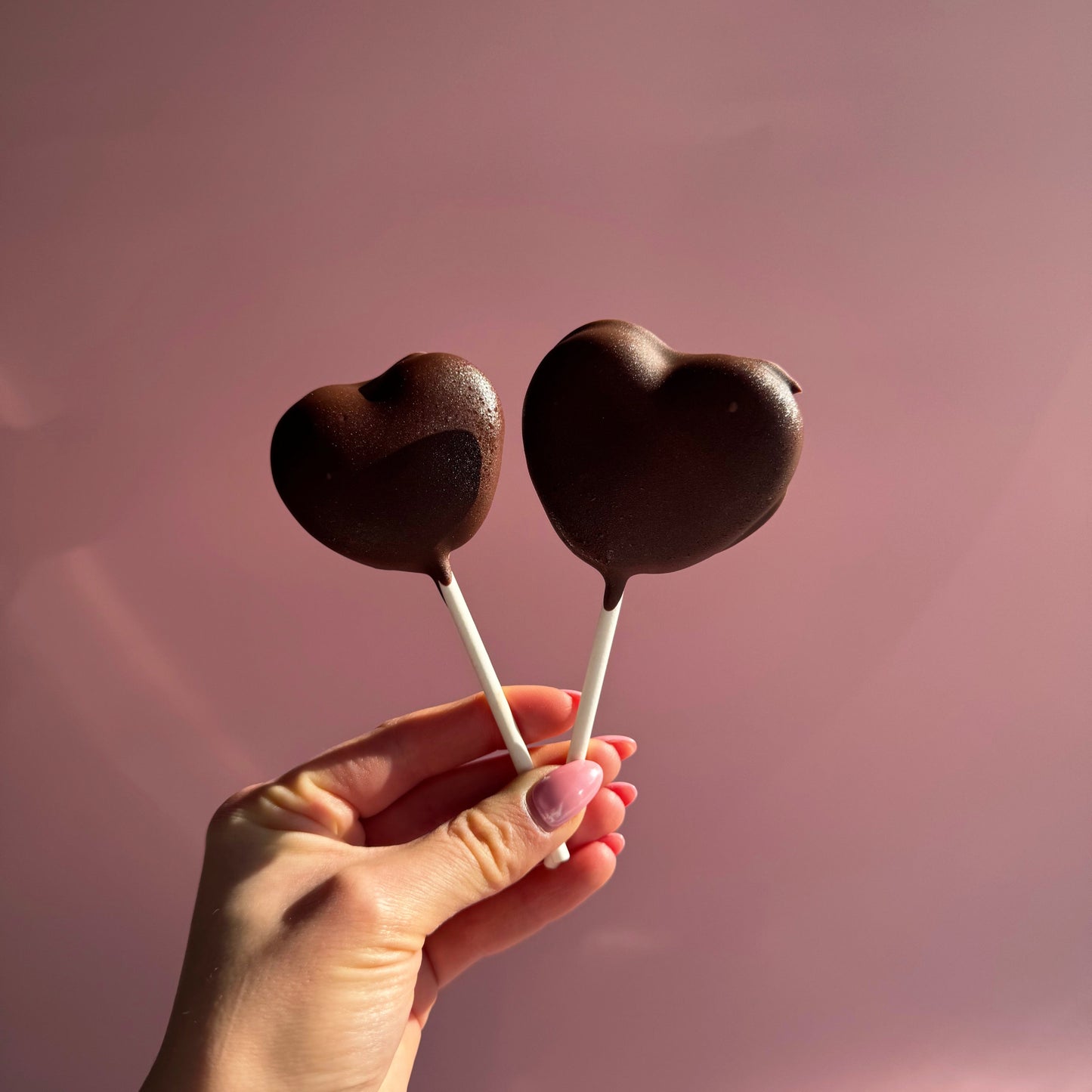 Molly's Peanut Butter Chocolate Heart Lollipop