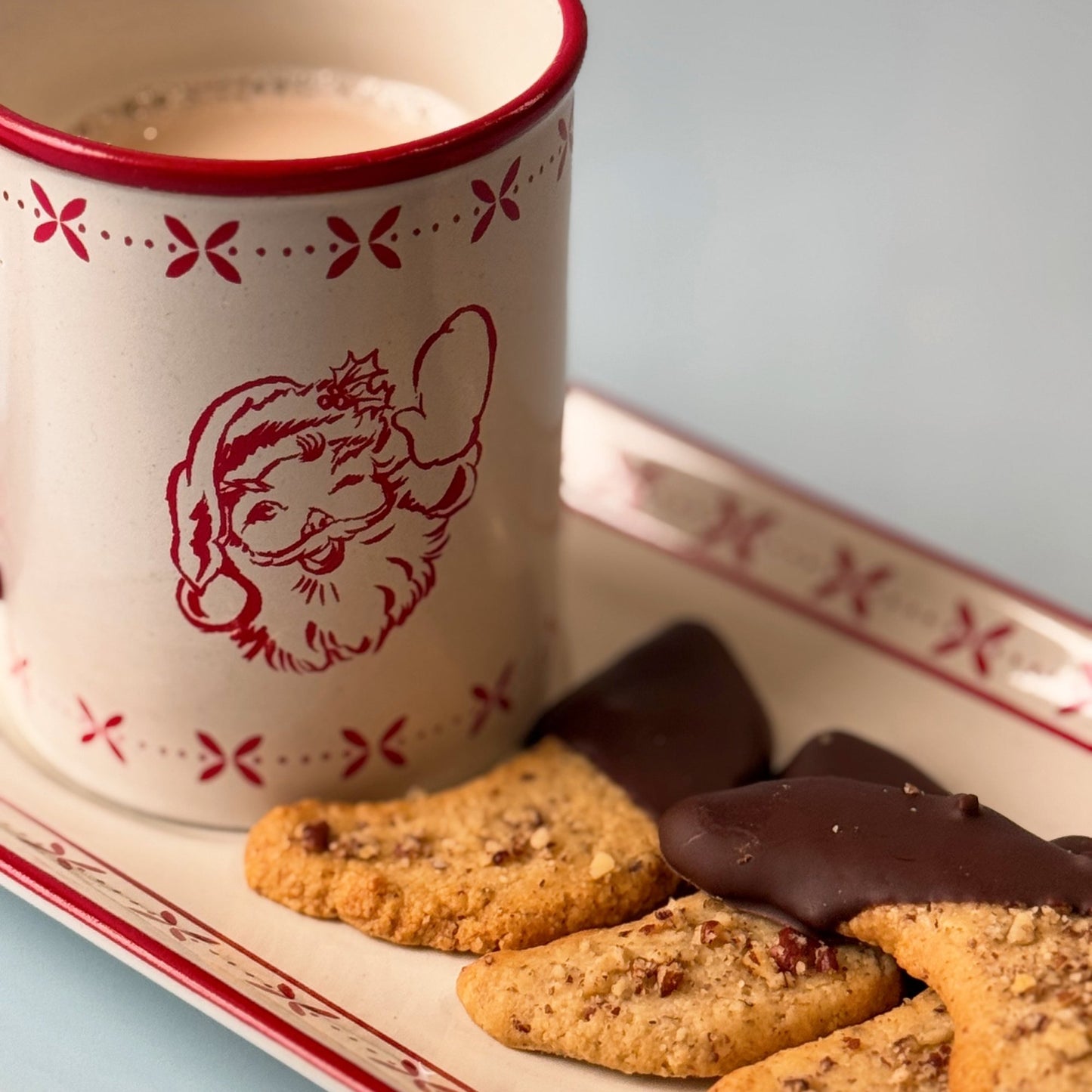 Molly's Chocolate Dipped Pecan Crescent Cookies