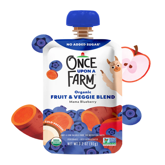 Once Upon A Farm Mama Blueberry Fruit & Veggie Blend Pouch