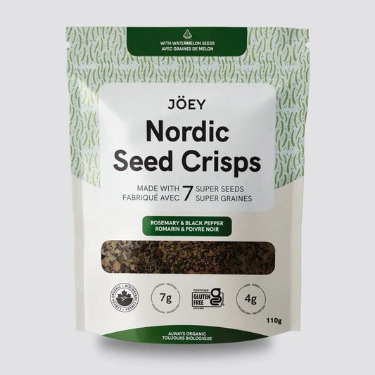 Joey Nordic Seed Crisps Rosemary & Black Pepper