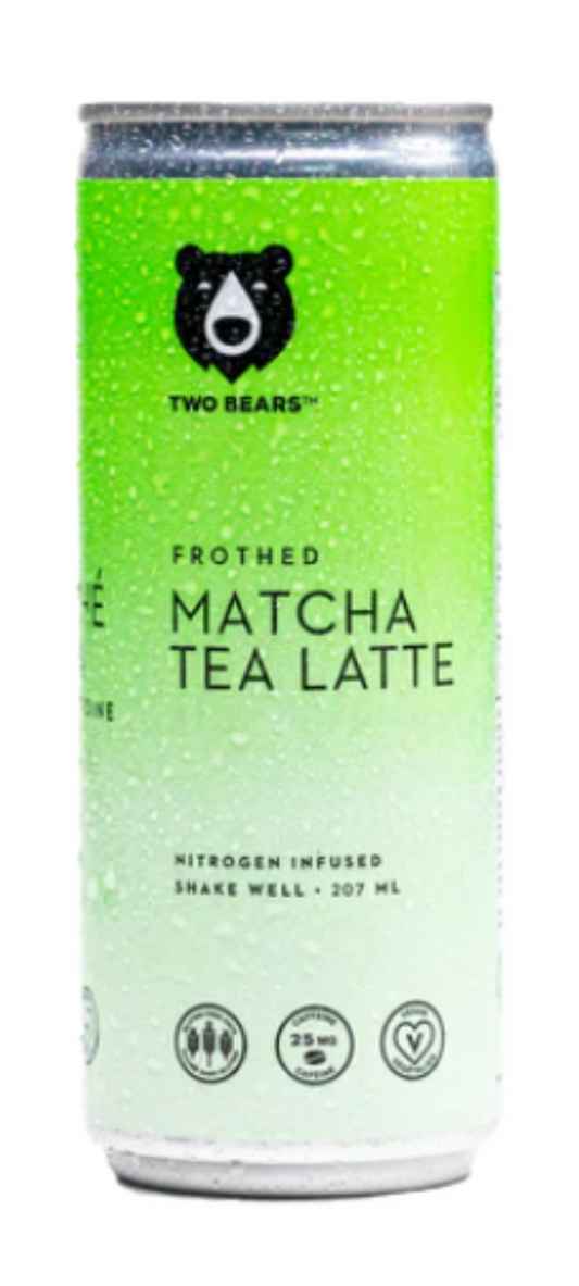 Two Bears Frothed Matcha Tea Oat Latte