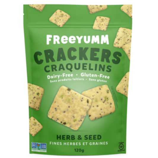 FreeYumm Herb & Seed Crackers