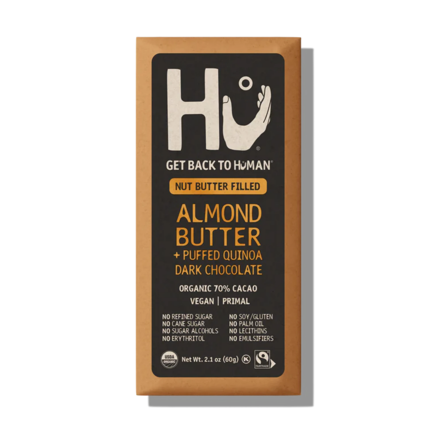 Hu Kitchen Almond Butter + Puffed Quinoa Dark Chocolate Bar