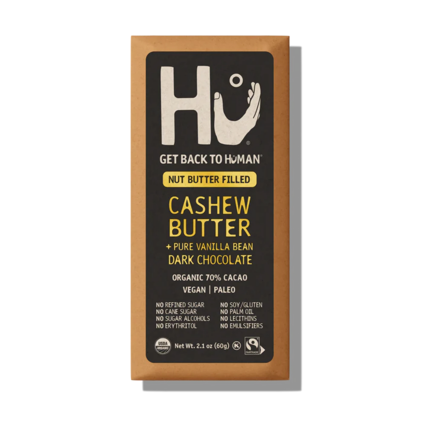 Hu Kitchen Cashew Butter + Vanilla Bean Dark Chocolate Bar