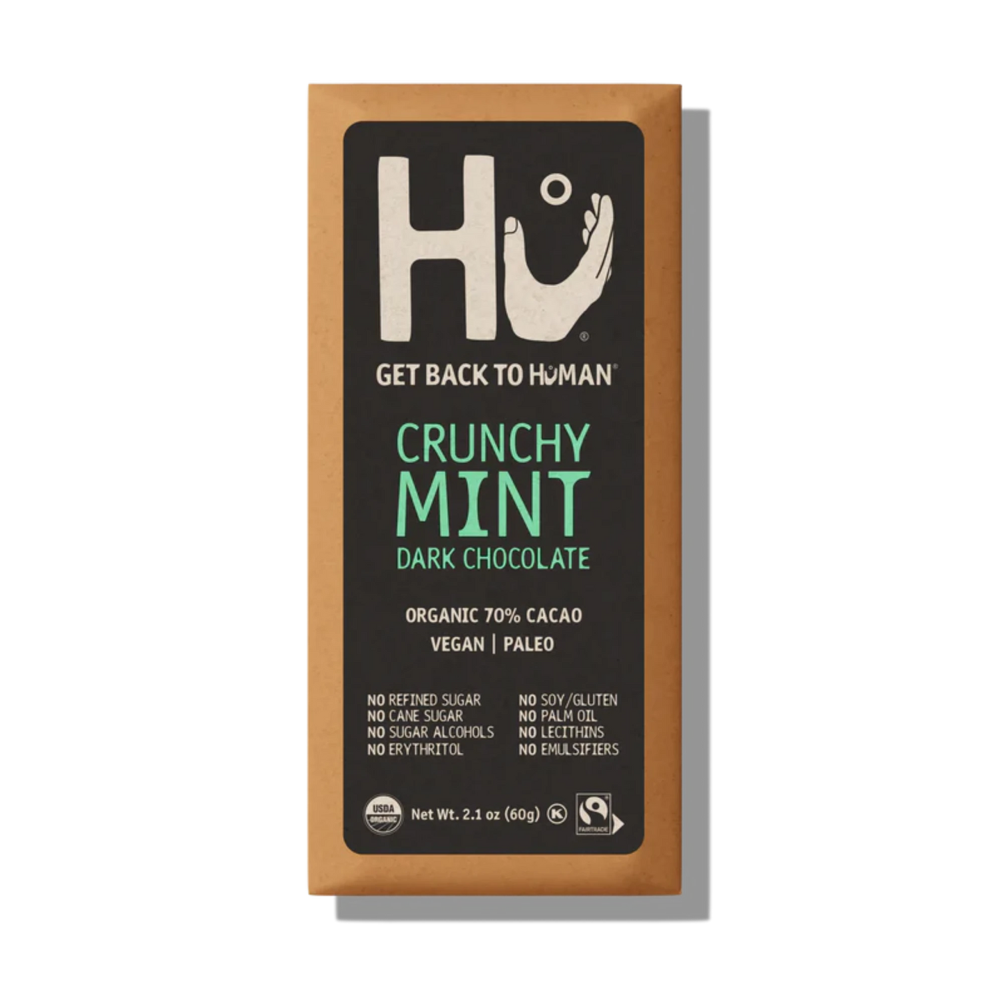 Hu Kitchen Crunchy Mint Dark Chocolate Bar