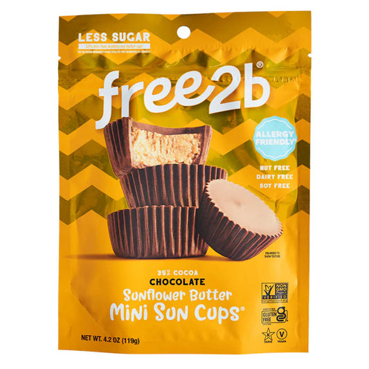 Free2b Chocolate Sun Cups Minis