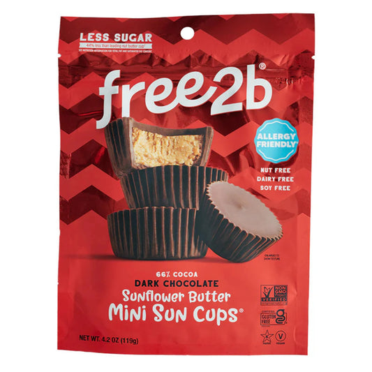 Free2b Dark Chocolate Sun Cups Minis