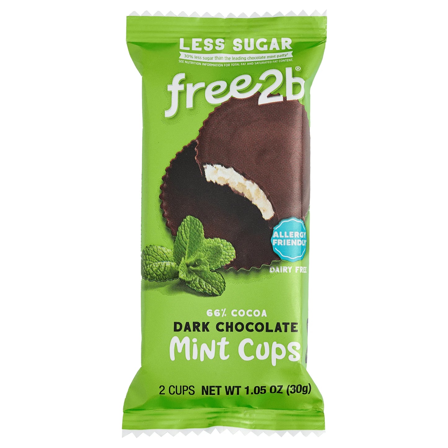 Free2b Mint Dark Chocolate Sunflower Cups